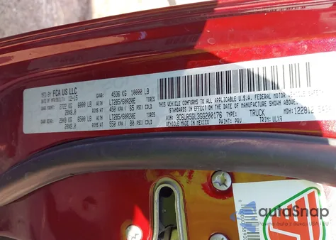 2016 Ram 2500 Longhorn Limited z USA, uszkodzony, nr VIN 3C6UR5GL3GG200176